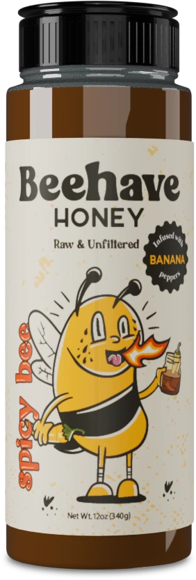 Beehave Honey Spicy Bee 12oz bottle
